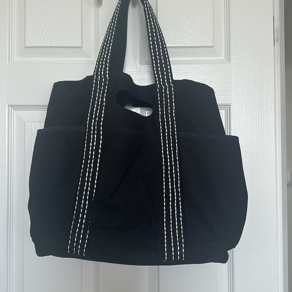 Freepeople Caravan Tote Black and White - Picture 4 of 12
